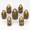 Cool DND polyhedron metal hollow pistol bullet dice set