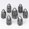 Cool DND polyhedron metal hollow pistol bullet dice set