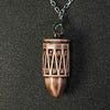 Copper Metal Bullet D20 Dice Cage with Mini DND Dice Set