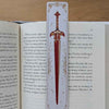 Crimson Oath I Sword Bookmark Textured Fantasy Reader Gift