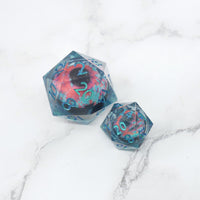 Cthulhu's Eye | Giant D20 Moving Eye DnD Dice | Acrylic RPG Gaming Dice