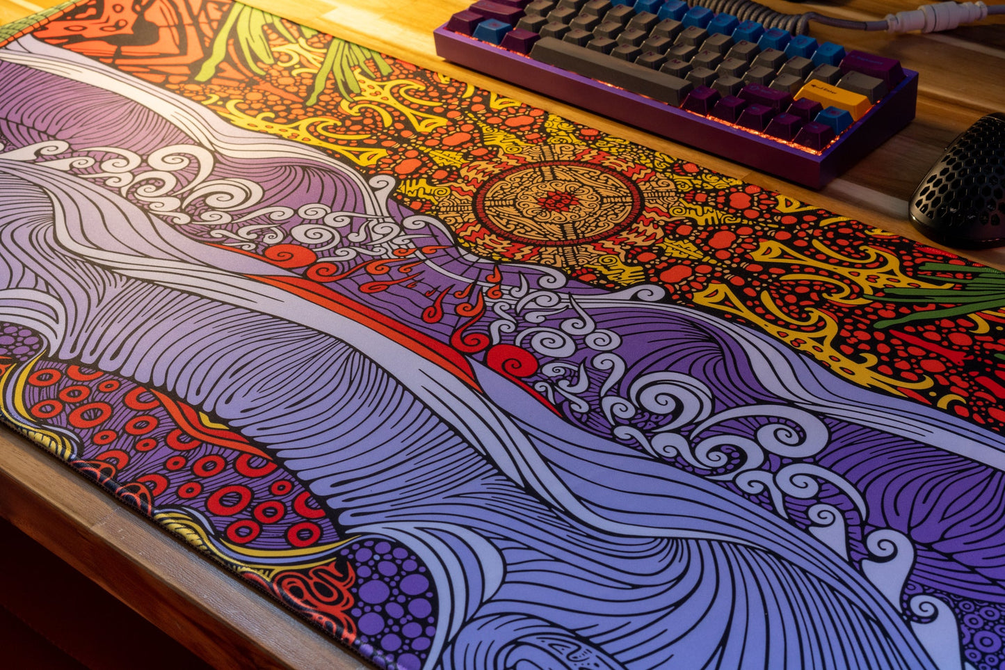 "Ancient Sun" — Epic Desk Originals Deskmat