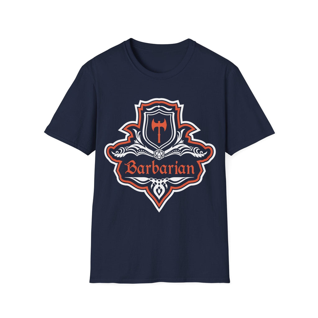 D&D Barbarian Class Fancy Emblem T-Shirt