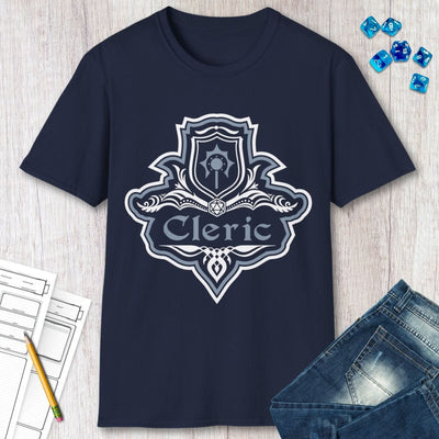 D&D Cleric Class Fancy Emblem T-Shirt