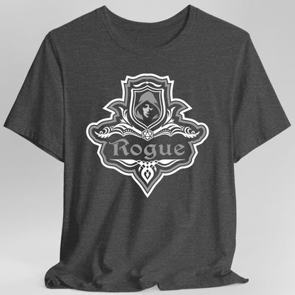 D&D Rogue Class Fancy Emblem T-Shirt – T-Shirt | Sunburst RPG