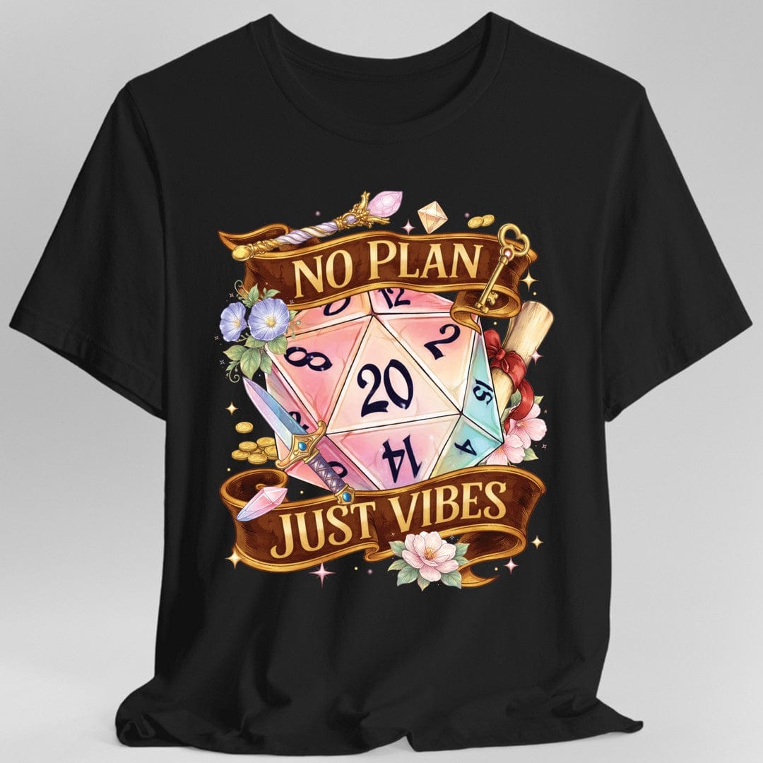 No Plan Just Vibes D&D T-Shirt - Comfort Colors Premium Tee