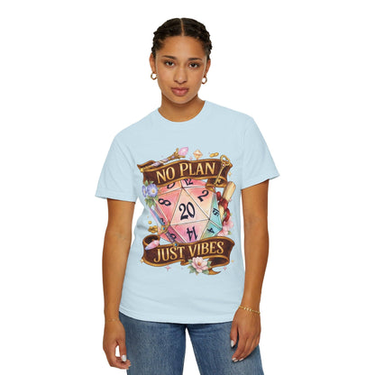 No Plan Just Vibes D&D Shirt - Premium Comfort Colors Tee