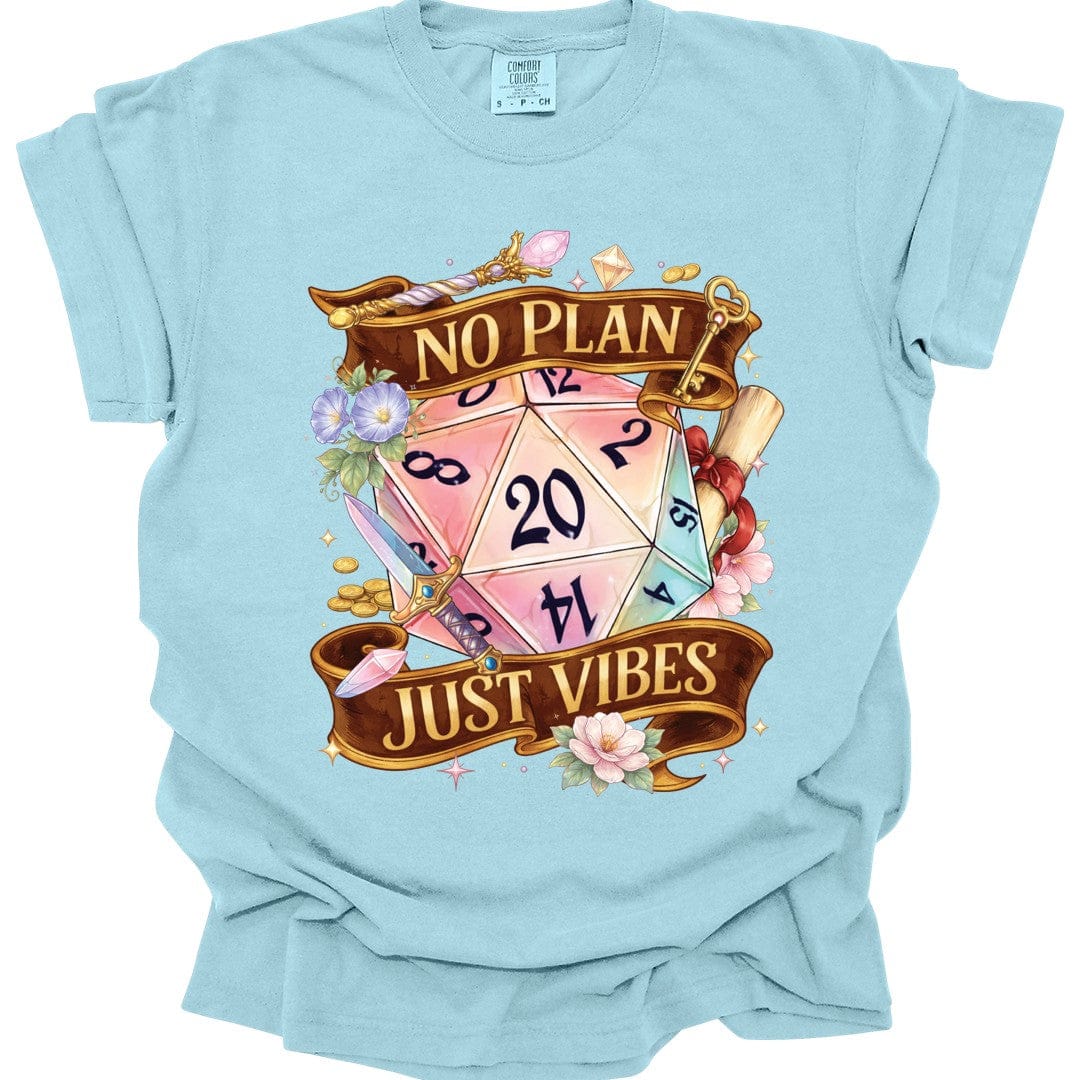 No Plan Just Vibes D&D Shirt - Premium Comfort Colors Tee