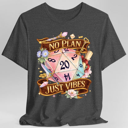 No Plan Just Vibes D&D T-Shirt - Comfort Colors Premium Tee