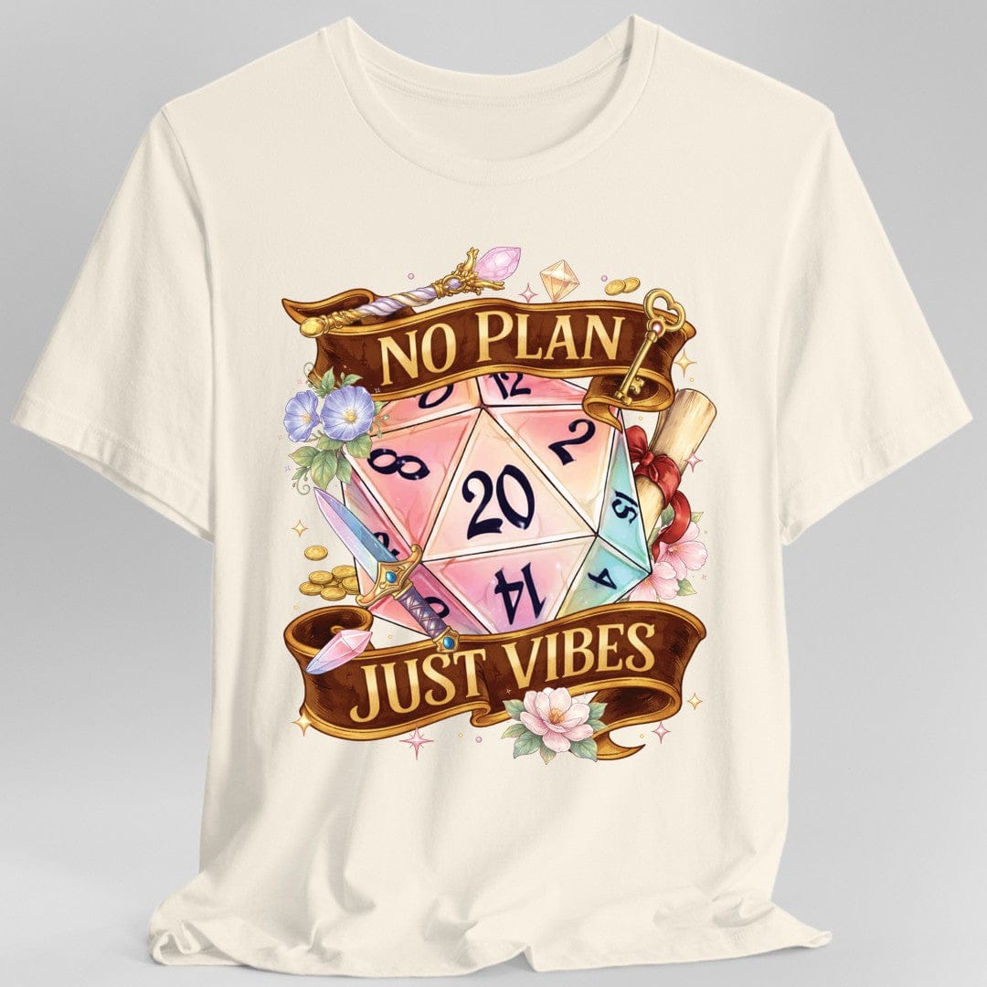 No Plan Just Vibes D&D T-Shirt - Comfort Colors Premium Tee
