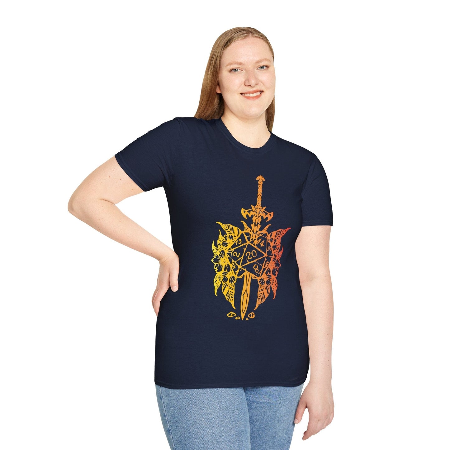 D&D Sword D20 T-shirt