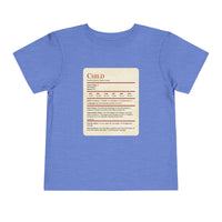 D&D Toddler Shirt Child Stat Block