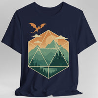 D20 Mountain Landscape T-Shirt