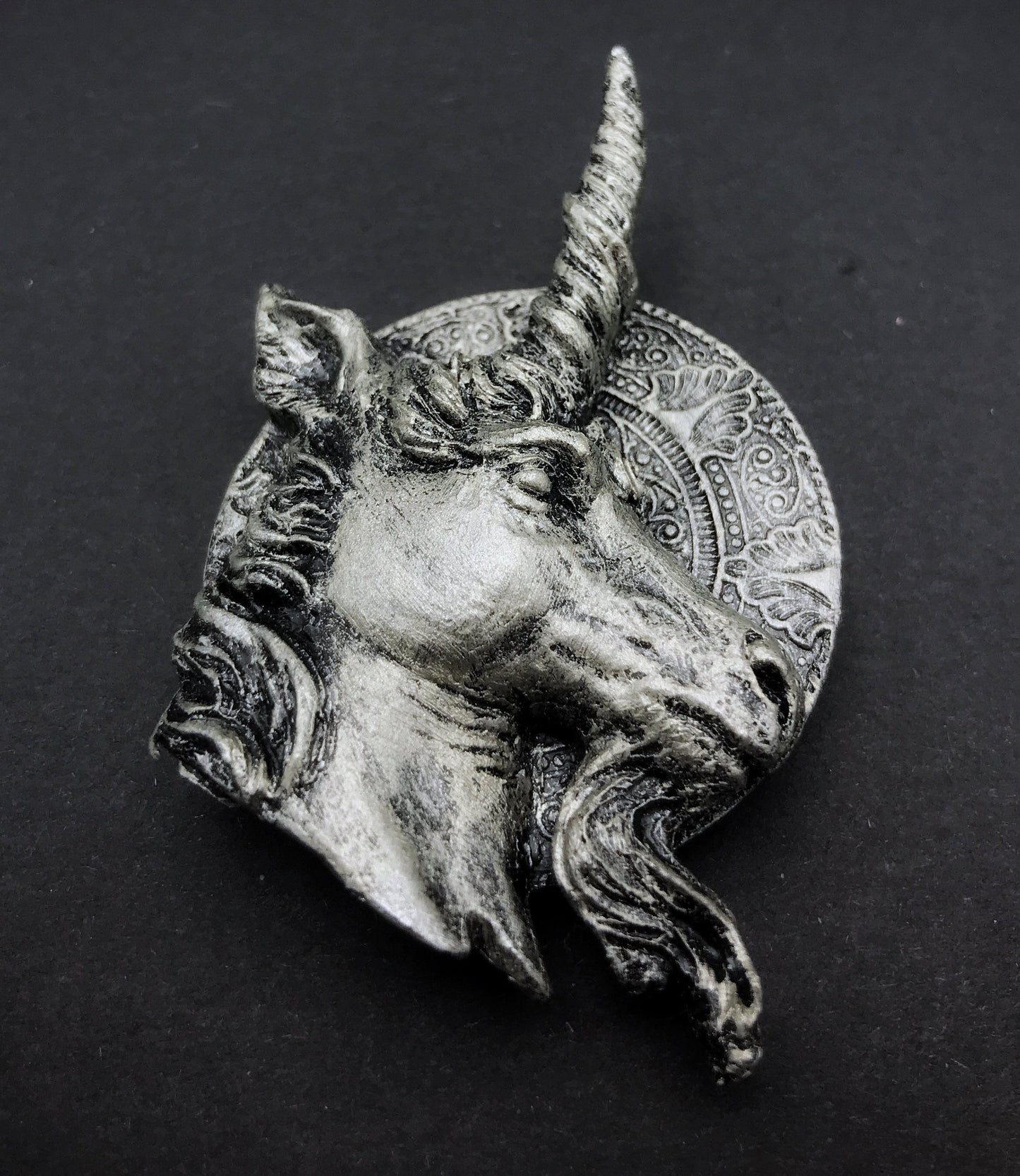 Unicorn Magnet, Hand Painted Resin Sculpture | Mythic Fantasy Decor | Legendary Unicorn Magnet for Fantasy and Gothic Decor