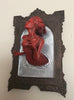 Ghost in the Mirror Wall Plaque, Bloody Mary Version, Resin | Victorian Gothic Haunted Wall Art |  Gift for Halloween and Spooky Home Decor