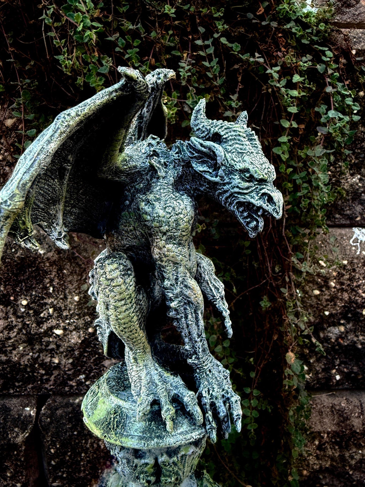 Gargoyle Statue – Hand Painted Medieval Monster Figurine