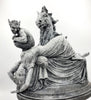 Statue of Henry Fuseli's "The Nightmare”,  Hand Painted Resin Sculpture | Victorian Gothic Figurine | Gothic Decor Dark Fantasy Gift