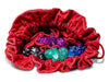 Dragon Storm Velvet Compartment Red Dragon Scales Dice Bag with Pockets
