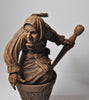 Baba Yaga, the Russian Witch Statue, Hand Painted Resin Sculpture | Slavic Folklore Crone Figurine |  Baba Yaga Art for Gothic Home Decor
