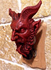 Krampus Nightlight, Hand Painted Resin Sculpture | Gothic Demon Night Light |  Krampus Xmas Devil Lighting for Gothic Fantasy Home Decor