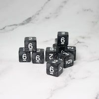 Dark Emulsion 10d6 - DnD Dice Set | Acrylic RPG Gaming Dice