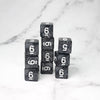 Dark Emulsion 10d6 - DnD Dice Set | Acrylic RPG Gaming Dice