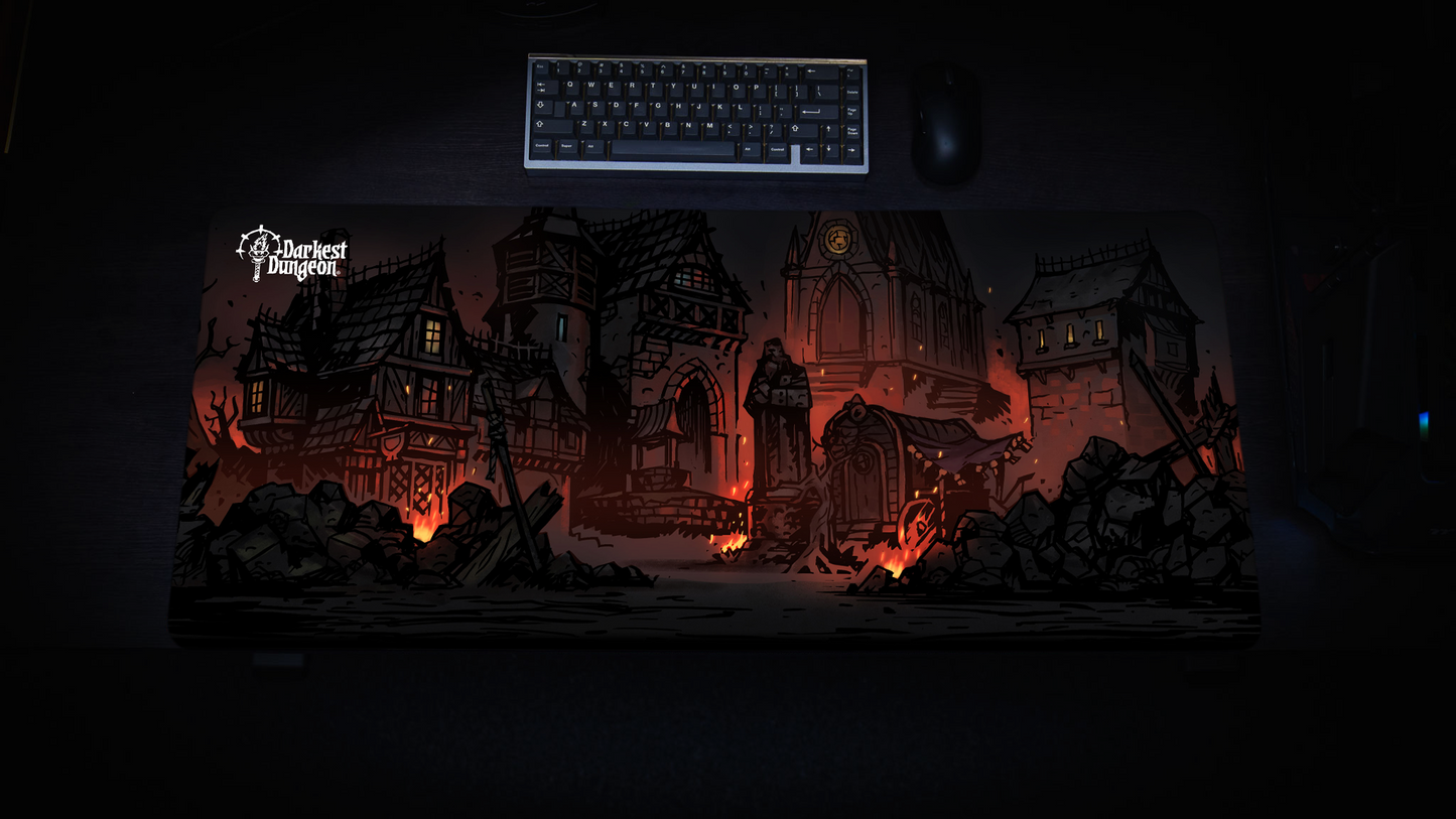 "Wolves at the Door" Darkest Dungeon Gaming Desk Mat