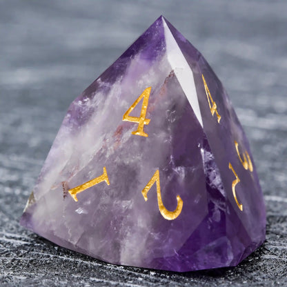 D&D Multi-Sided Engraved Natural Gemstone Dice Set
