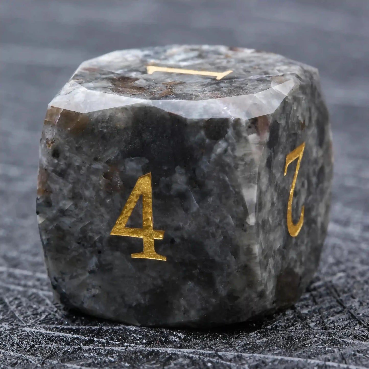 D&D Multi-Sided Engraved Natural Gemstone Dice Set