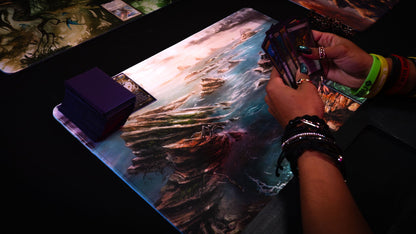 "Desolate Island" — Fallen Lands Playmat by Carlos Balarezo