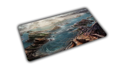 "Desolate Island" — Fallen Lands Playmat by Carlos Balarezo