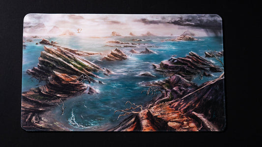 "Desolate Island" — Fallen Lands Playmat by Carlos Balarezo