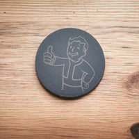 Wasteland Survival Slate Coaster Set (4pc) – Peace is a Myth