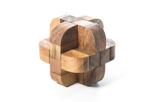 Diamond Cube 3 - Wooden Brain Teaser Puzzle