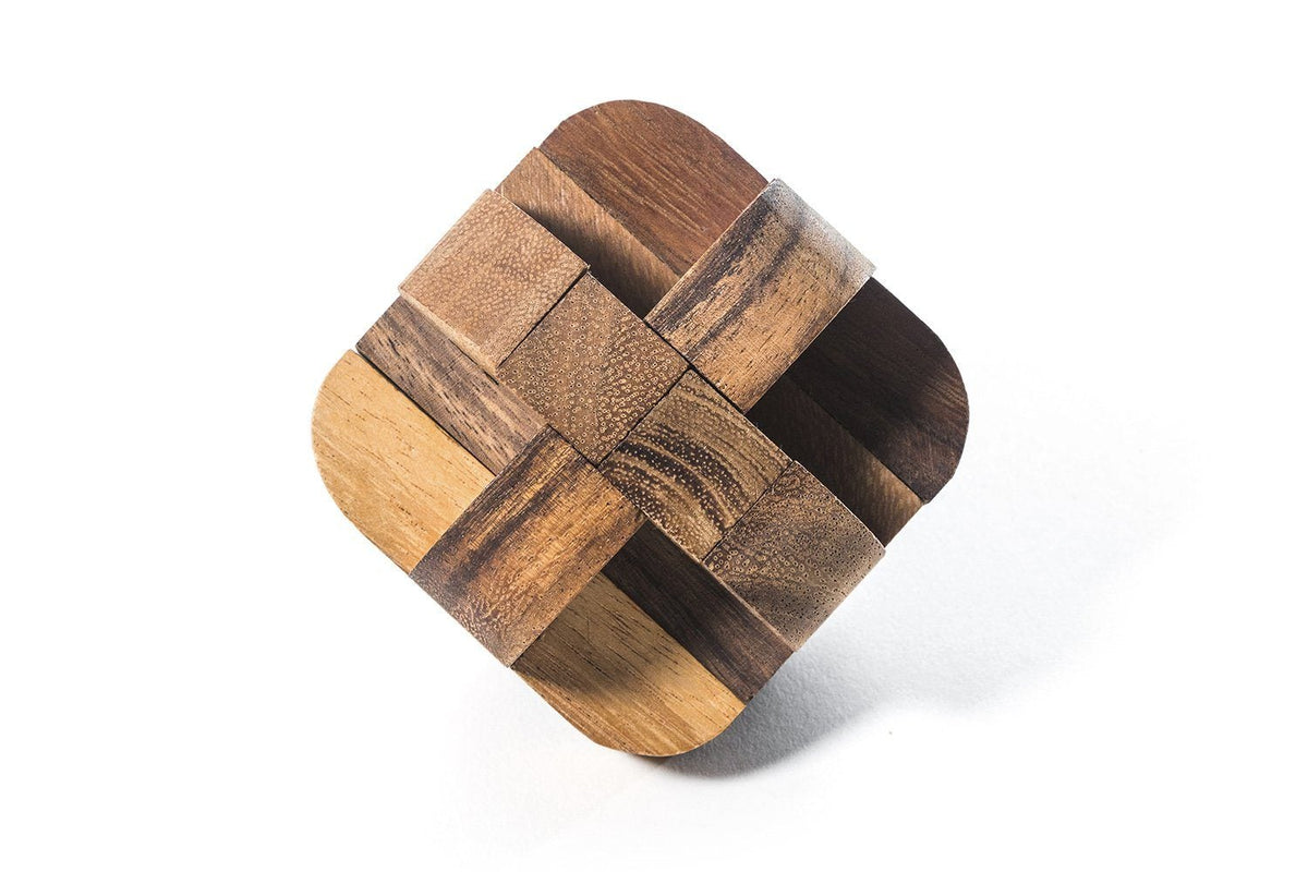 Diamond Cube 3 - Wooden Brain Teaser Puzzle