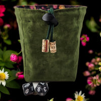 Dice and Flower dice bag, TTRPG