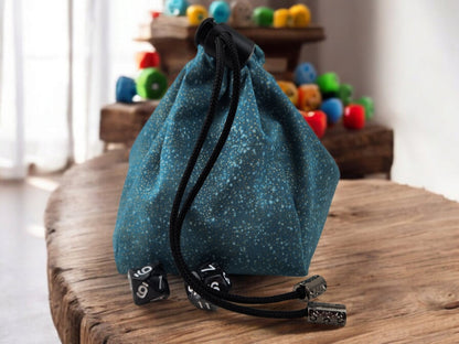 Dice and Sword Dice Bag — Handmade Reversible TTRPG Dice Bag