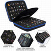 Dice Collection - DND Dice Set Storage Box + Zippered Dice Case + Logo Badge