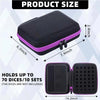 Dice Collection - DND Dice Set Storage Box + Zippered Dice Case + Logo Badge