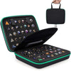 Dice Collection - DND Dice Set Storage Box + Zippered Dice Case + Logo Badge