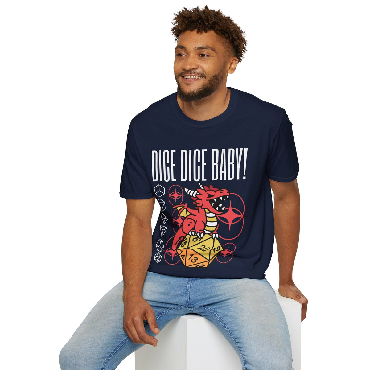 Dice Dice Baby D&D Shirt – Funny D&D T-Shirt | Sunburst RPG
