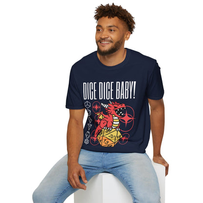 Dice Dice Baby D&D Shirt – Funny D&D T-Shirt | Sunburst RPG