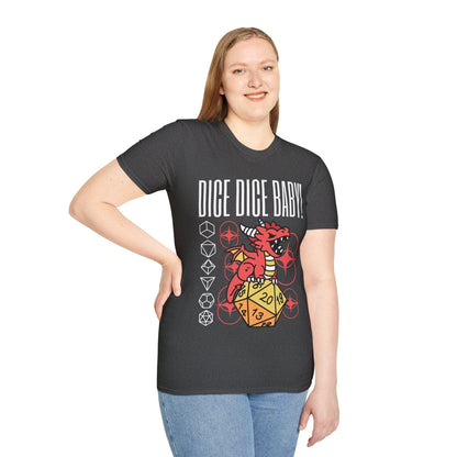 Dice Dice Baby D&D Shirt – Funny D&D T-Shirt | Sunburst RPG