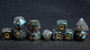 Kickstarter Dice - Natural Labradorite DND Gem Dice Set - Ring of Order