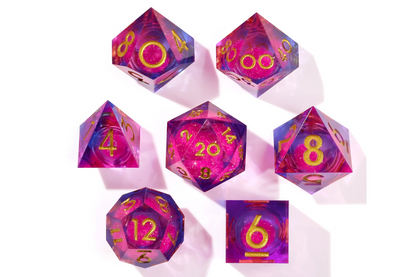 Dance Party Liquid Core RPG Dice Set | 7 Pieces