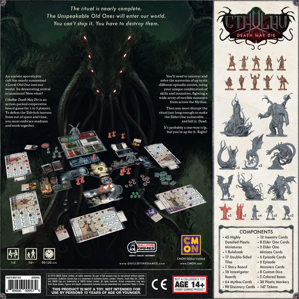 Cthulhu: Death May Die Board Game - Cooperative Horror 1-5 Players