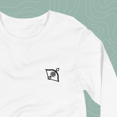 D20 Bow Long Sleeve Tee Embroidered