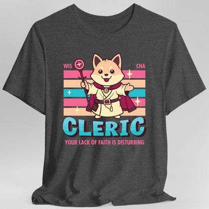 DnD Cleric Shirt - D&D Kawaii Class T-shirt