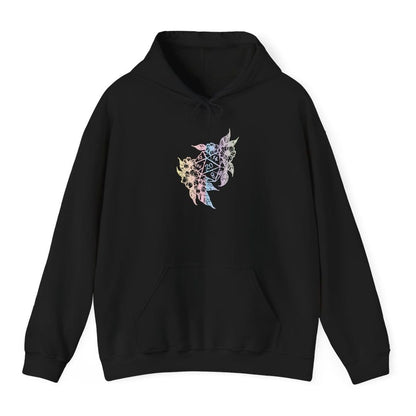 D&D D20 Dice Flower Hoodie