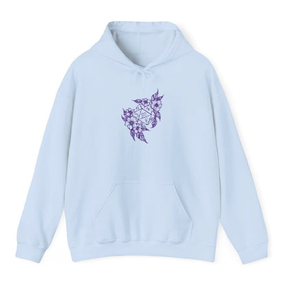 D&D D20 Dice Flower Hoodie